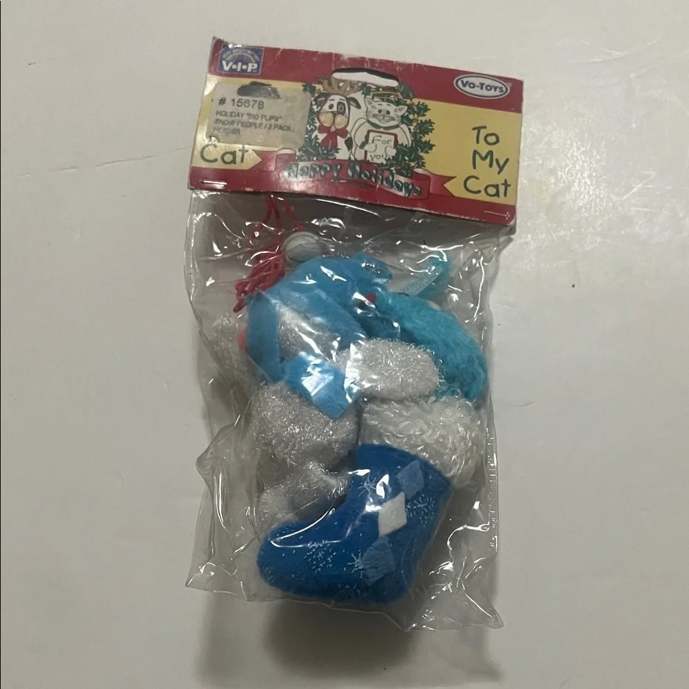 HOLIDAY BIG PUPS SNOW PEOPLE‎ CAT TOY